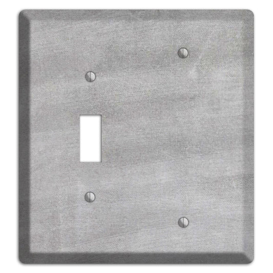 Chalk Light Grey Toggle / Blank Wallplate