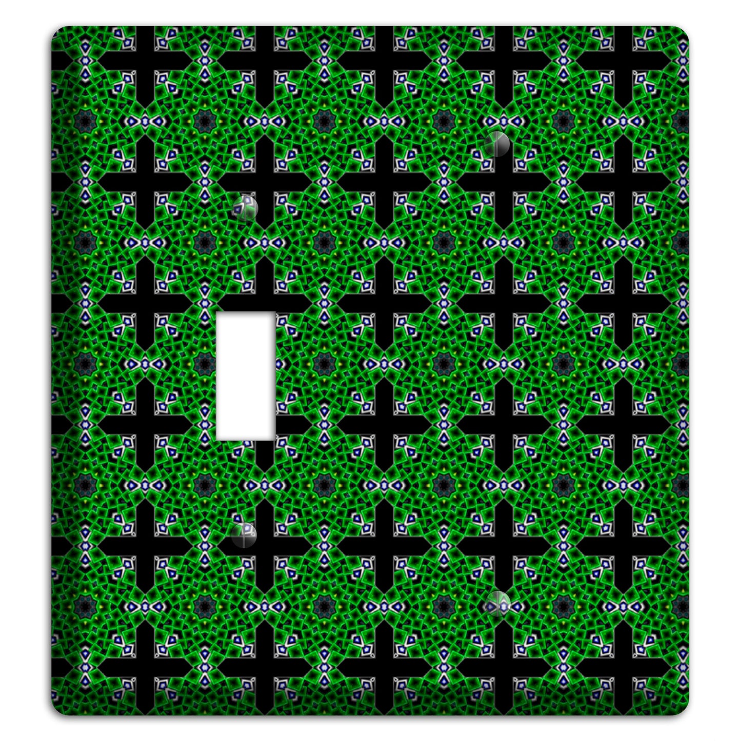 Green Foulard 3 Toggle / Blank Wallplate