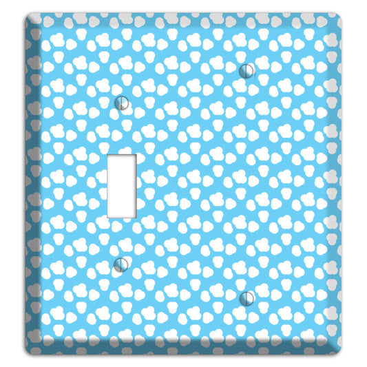 Blue Small Clouds Toggle / Blank Wallplate