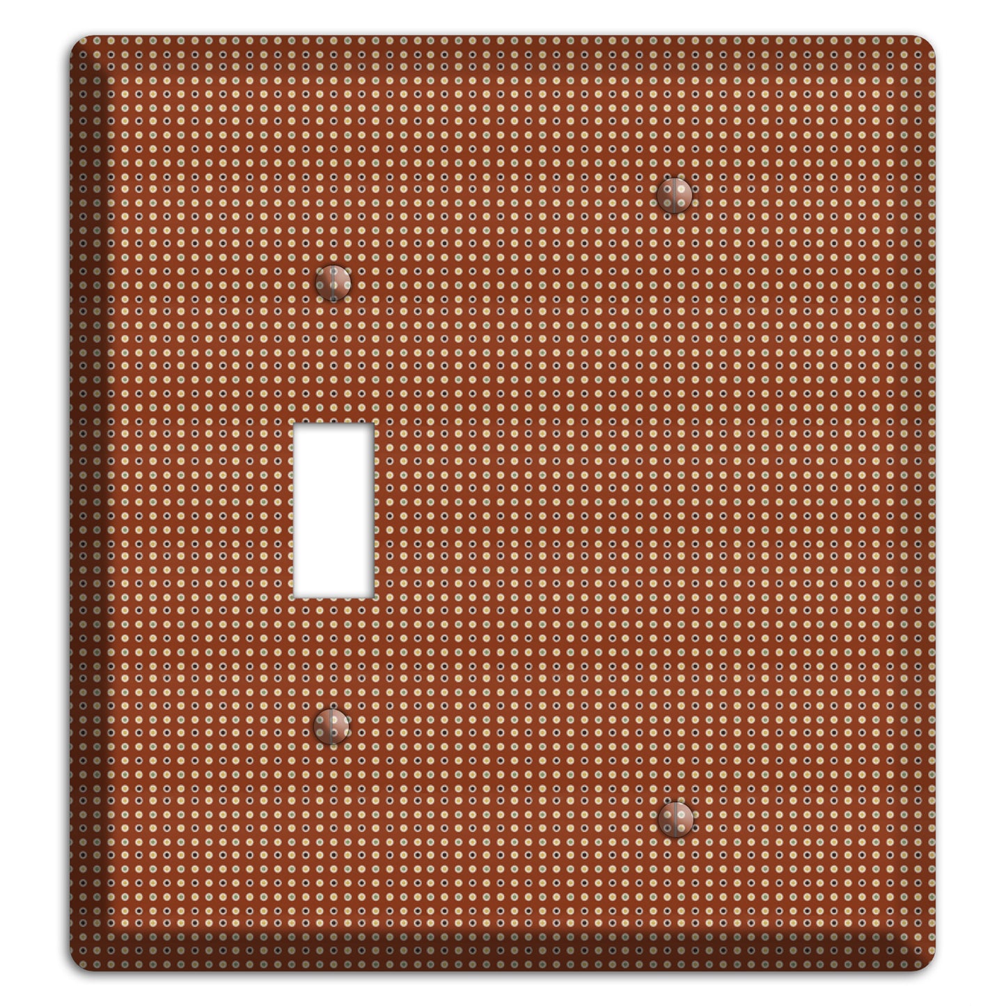 Maroon Weave Toggle / Blank Wallplate