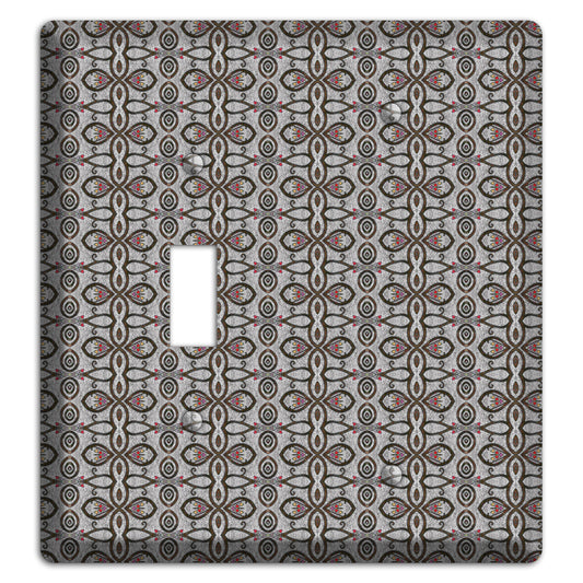 Grey Tapestry Toggle / Blank Wallplate