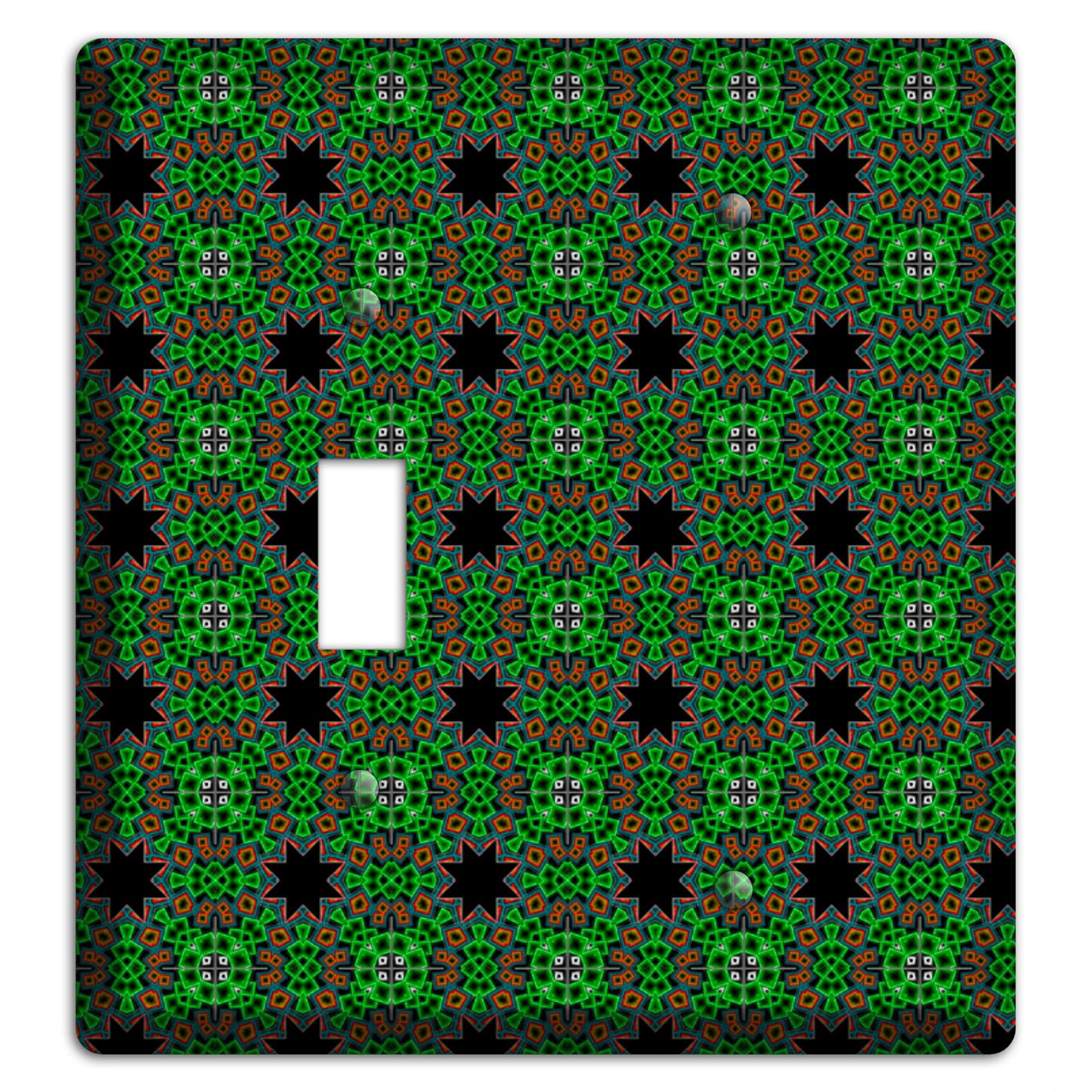 Green Foulard 2 Toggle / Blank Wallplate