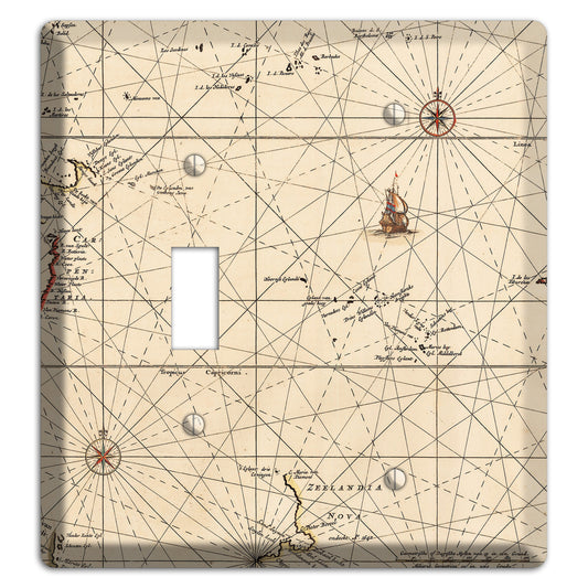 Map of New Zealand Toggle / Blank Wallplate