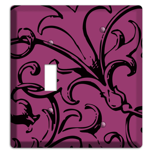 Victorian Fuschia Toggle / Blank Wallplate