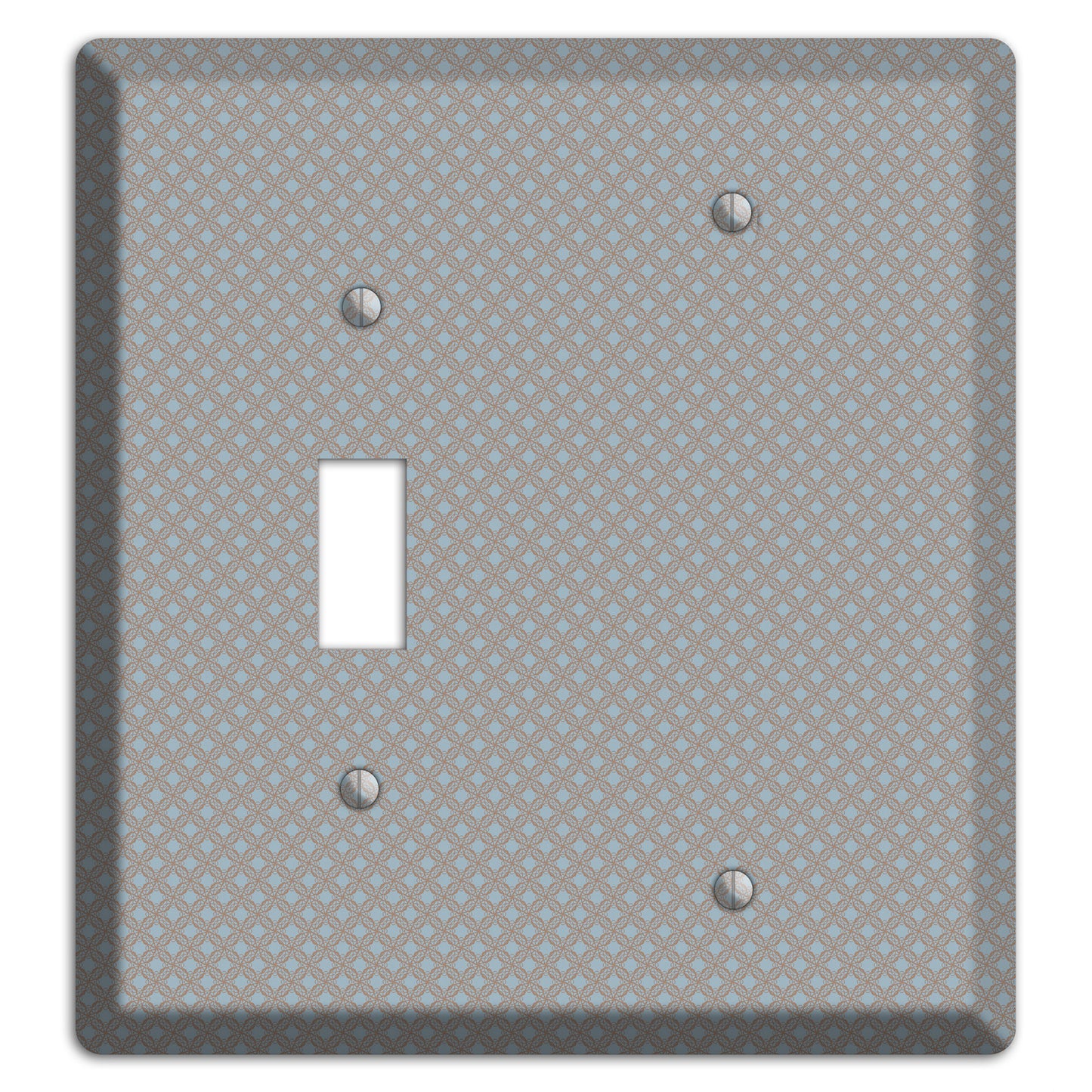 Multi Grey Lattice Toggle / Blank Wallplate