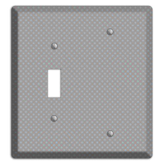 Multi Grey Lattice Toggle / Blank Wallplate