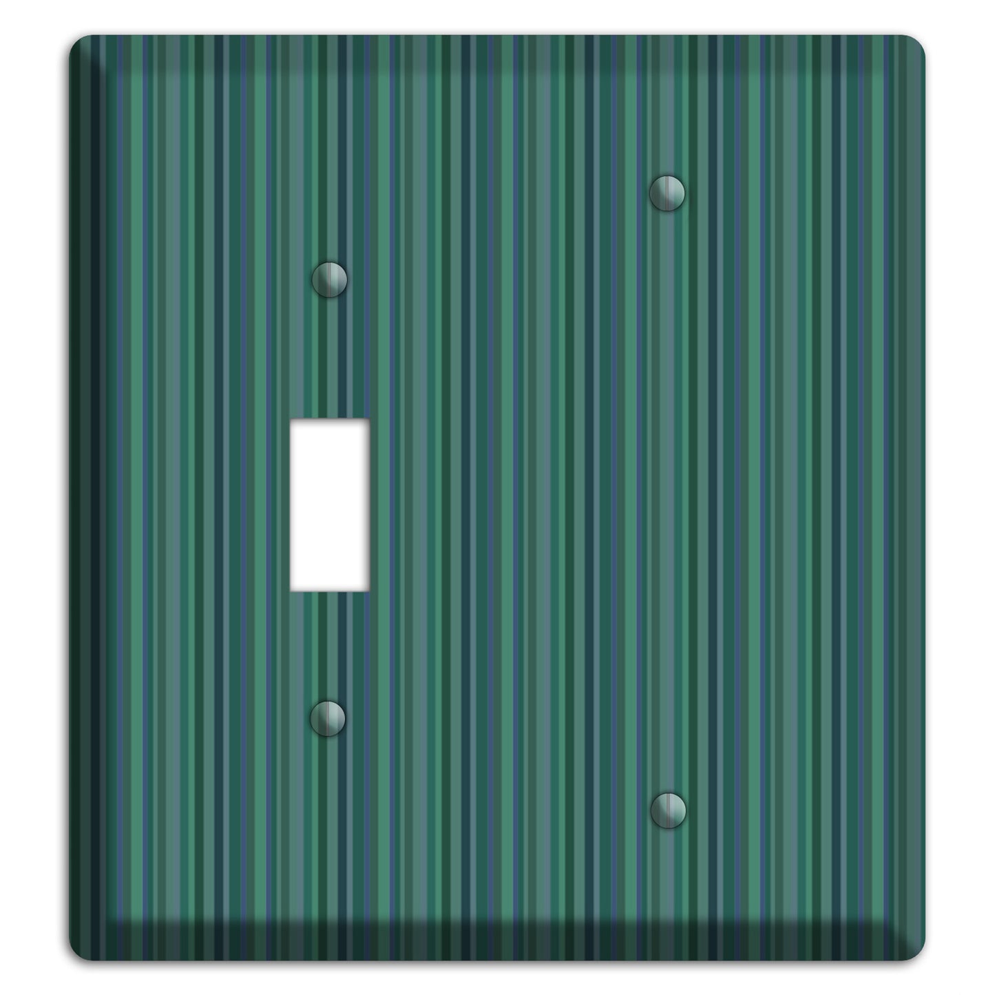 Multi Jade Vertical Stripes Toggle / Blank Wallplate