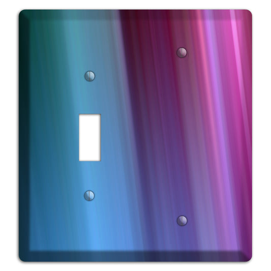 Blue and Purple Ray of Light Toggle / Blank Wallplate