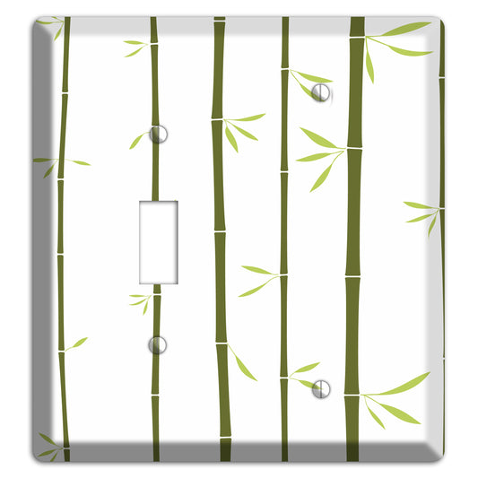 Green Bamboo Toggle / Blank Wallplate