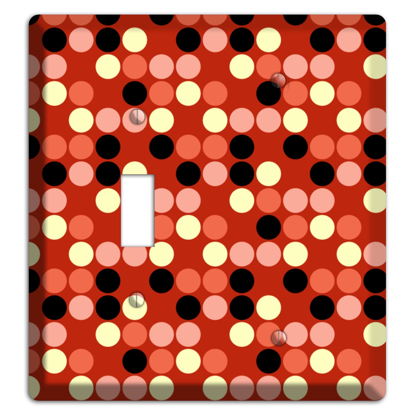 Multi Color Red Dots Toggle / Blank Wallplate