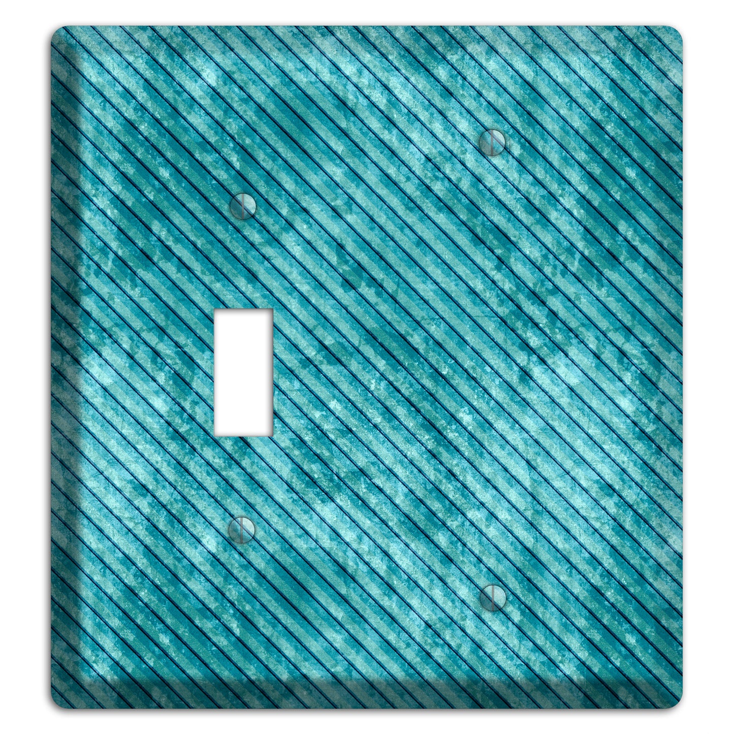 Turquoise Denim Toggle / Blank Wallplate