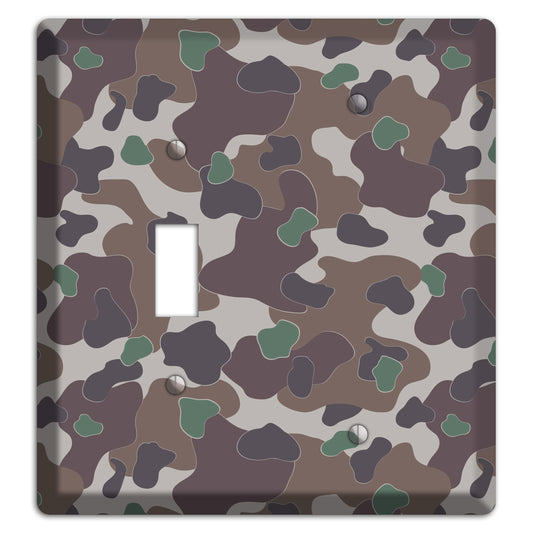 Dark Brown Camo Toggle / Blank Wallplate