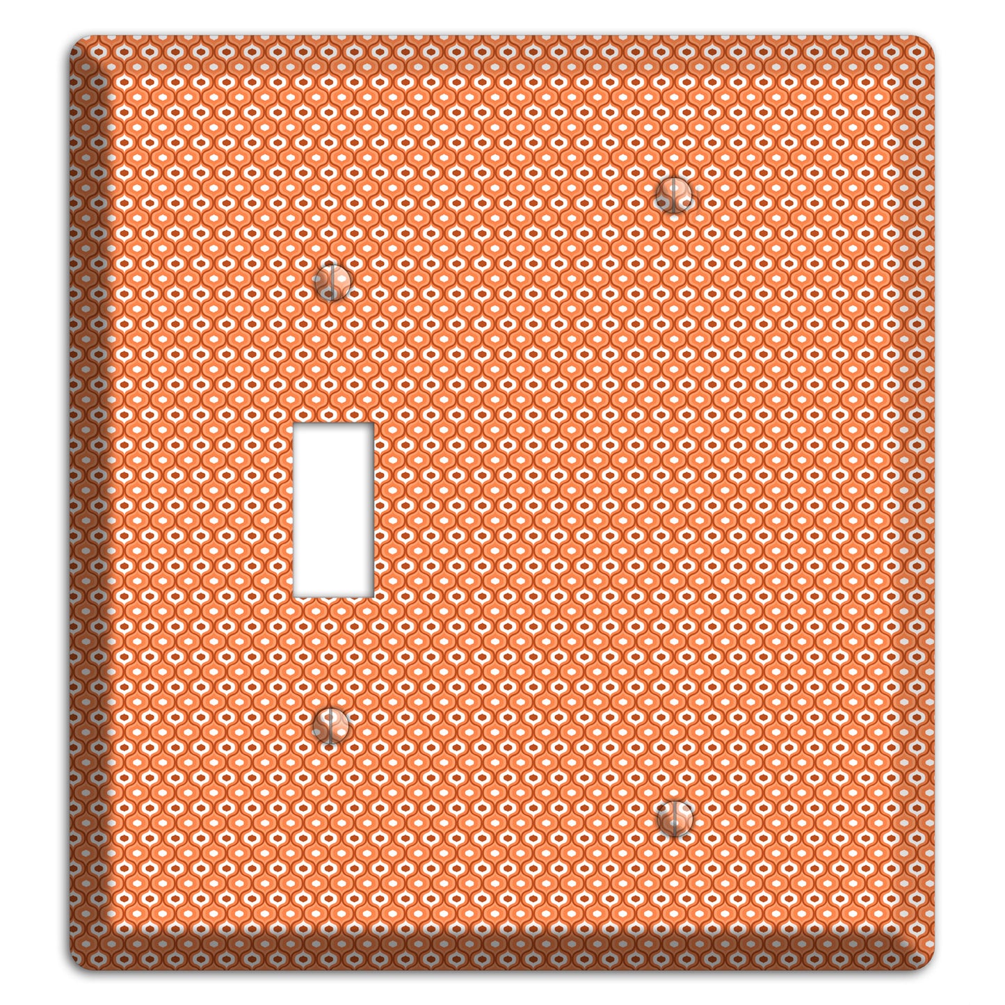 Coral Tiny Double Scallop Toggle / Blank Wallplate