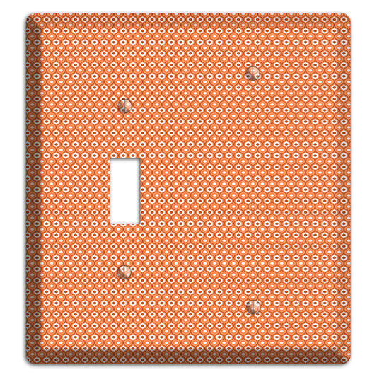 Coral Tiny Double Scallop Toggle / Blank Wallplate