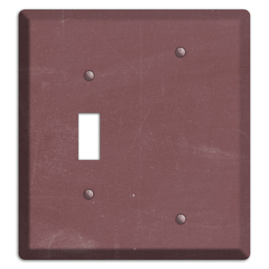 Chalk Dark Maroon Toggle / Blank Wallplate