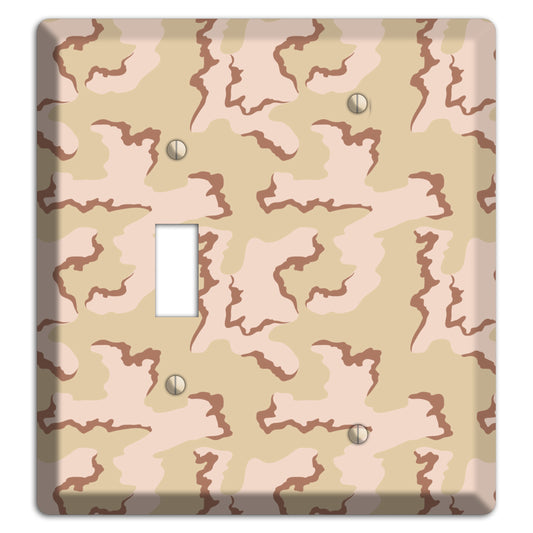 Coffee Stain Camo Toggle / Blank Wallplate