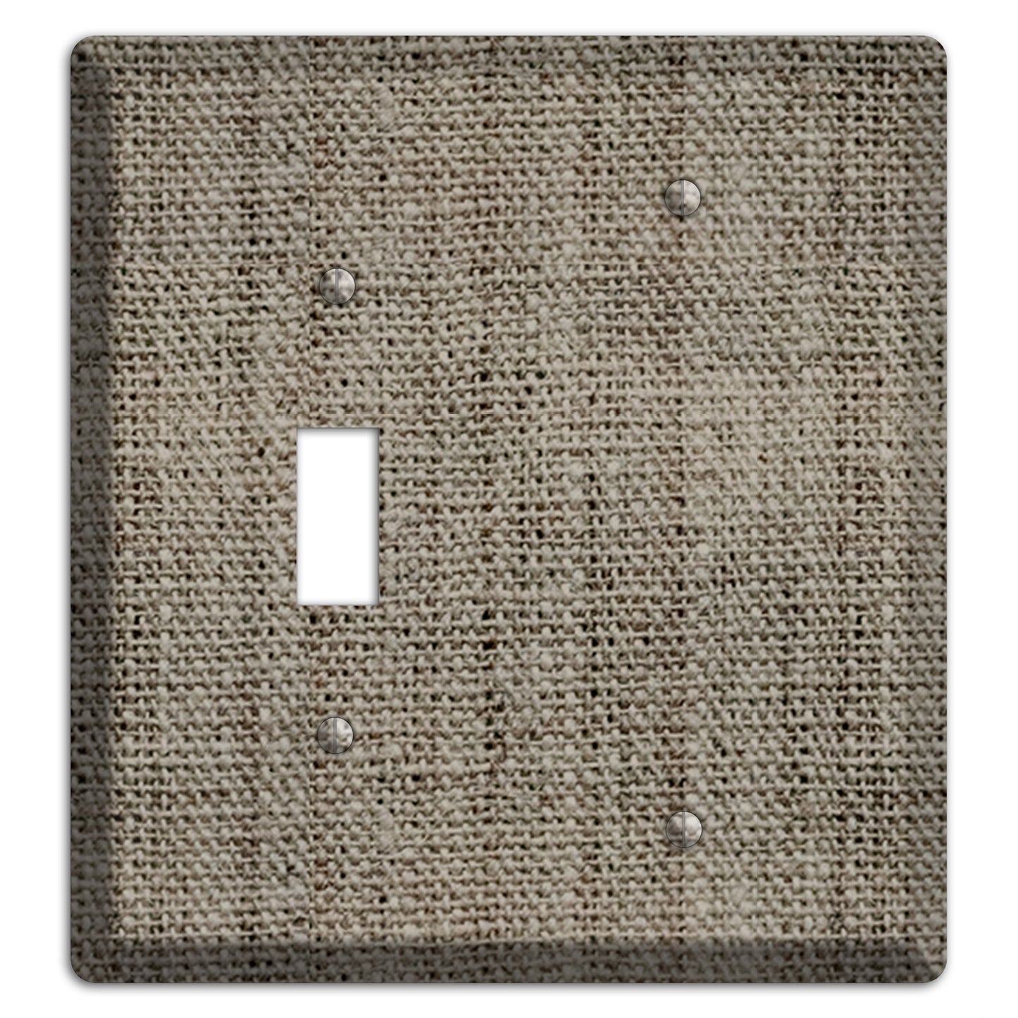 Makara Burlap Toggle / Blank Wallplate