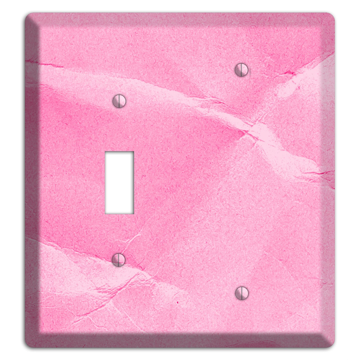 Carnation Pink Texture Toggle / Blank Wallplate