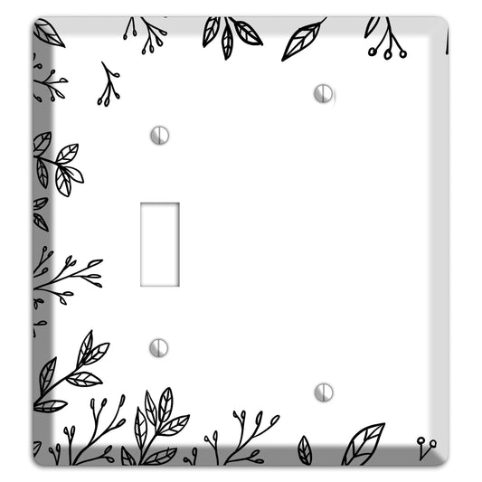 Hand-Drawn Floral 29 Toggle / Blank Wallplate