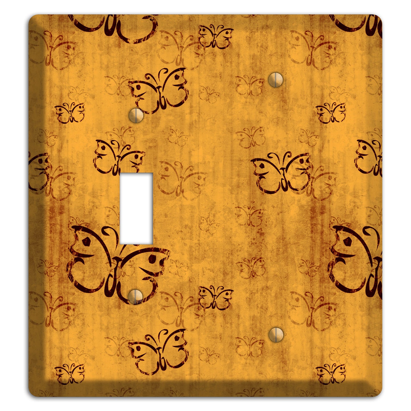 Mustard Butterfly Toggle / Blank Wallplate