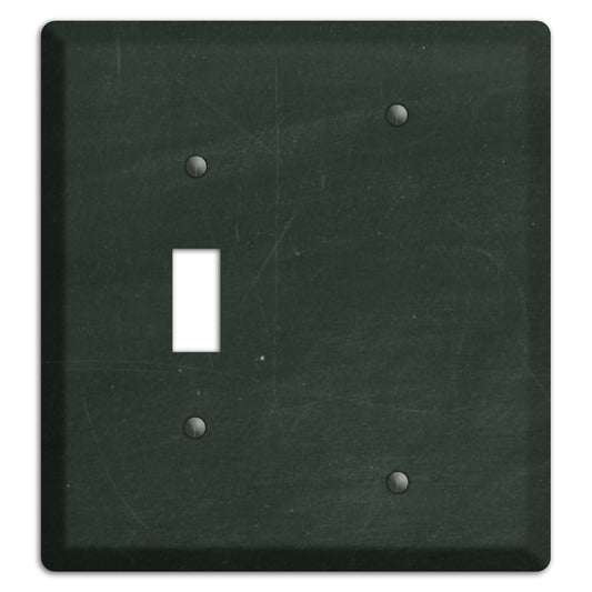 Chalk Black Toggle / Blank Wallplate