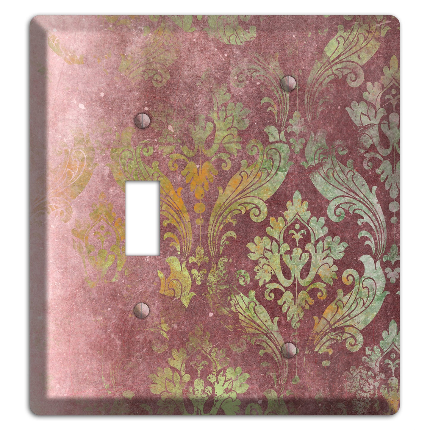 Roman Coffee Whimsical Damask Toggle / Blank Wallplate