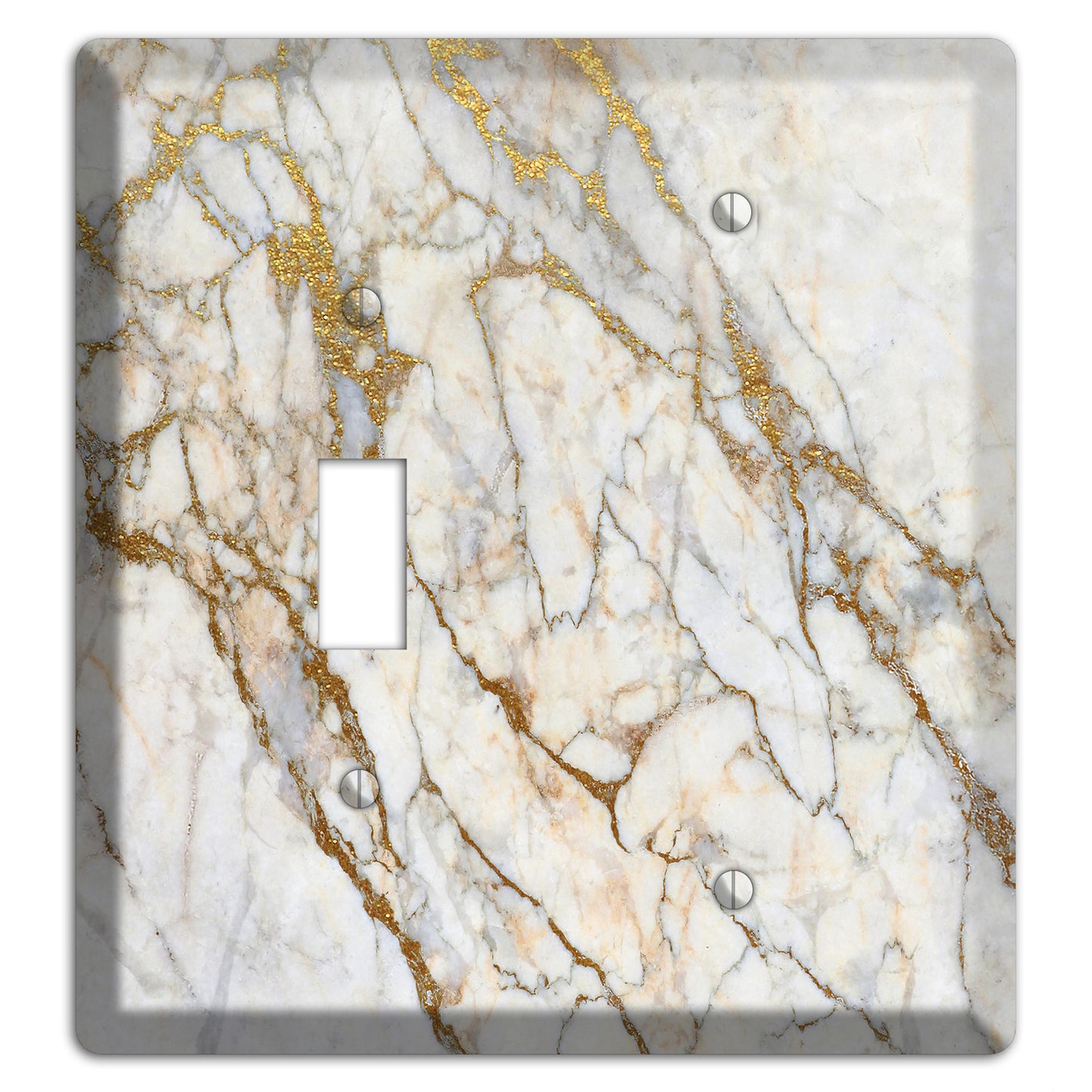 Marigold Marble Toggle / Blank Wallplate