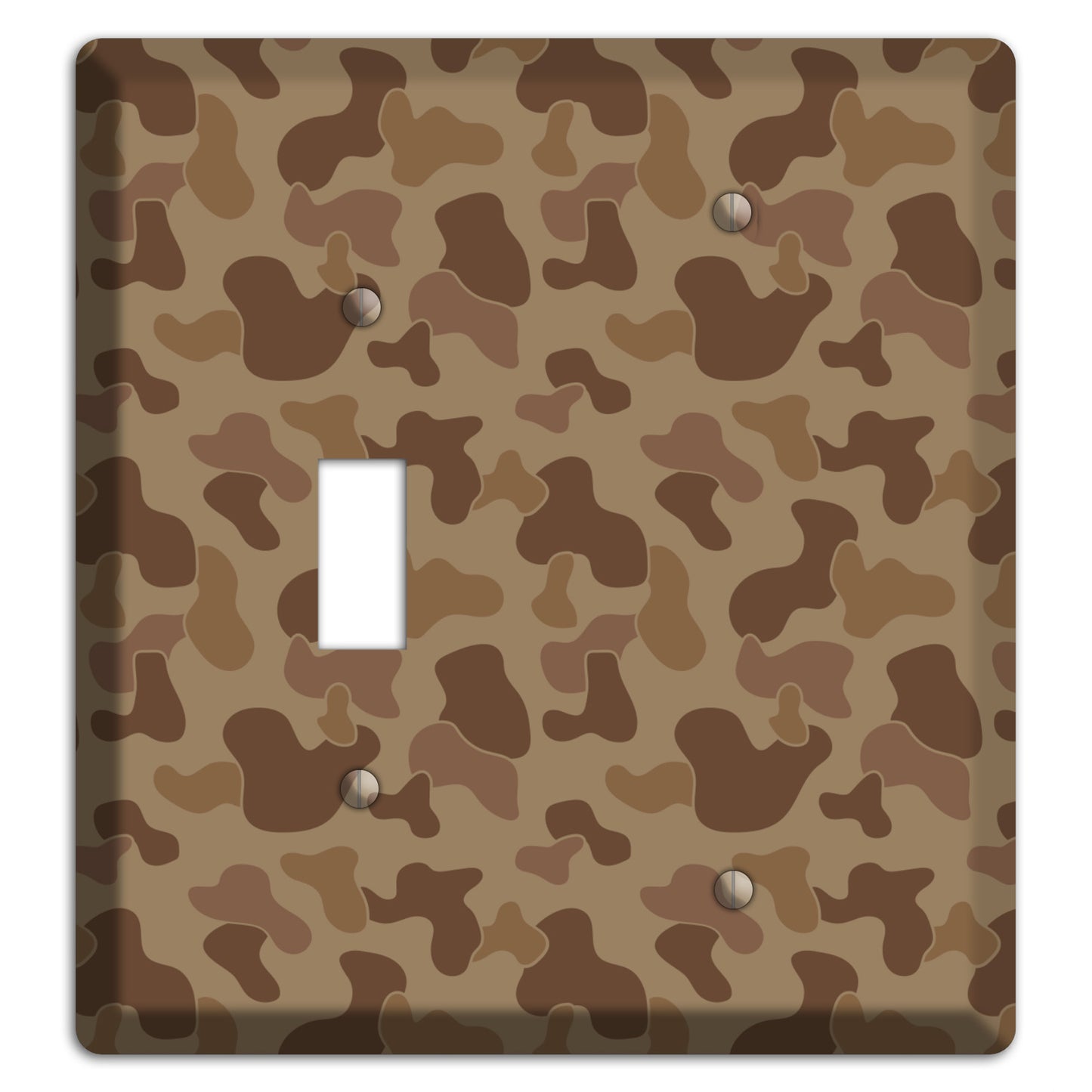 Jungle Brown Camo Toggle / Blank Wallplate