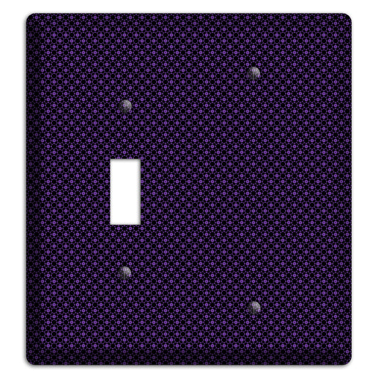 Multi Purple Geometric Toggle / Blank Wallplate