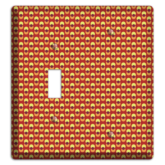 Red Overlain Dots Toggle / Blank Wallplate