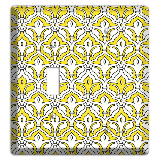 Yellow Scallop Tapestry Toggle / Blank Wallplate