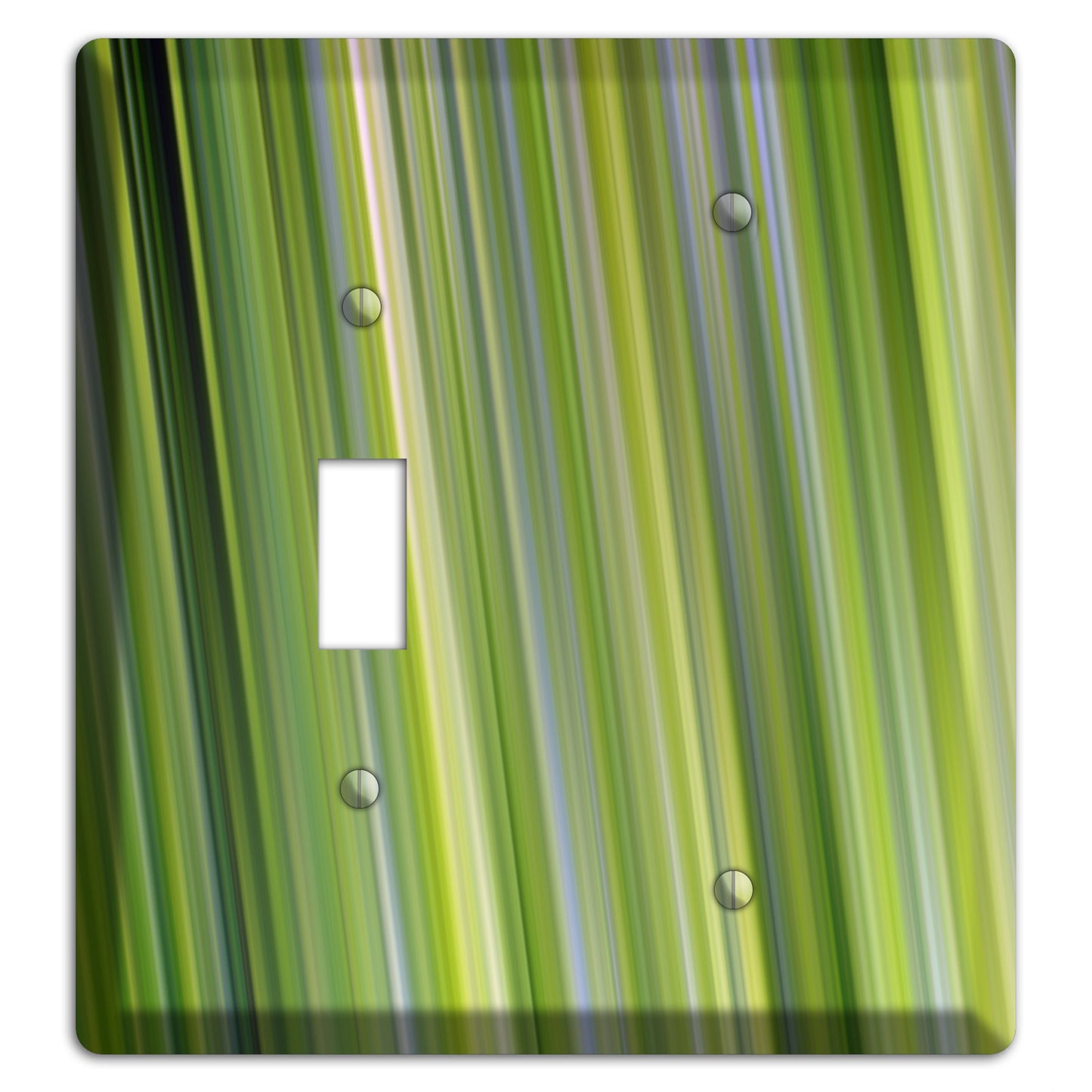 Green Ray of Light Toggle / Blank Wallplate