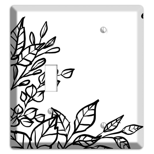 Hand-Drawn Floral 19 Toggle / Blank Wallplate