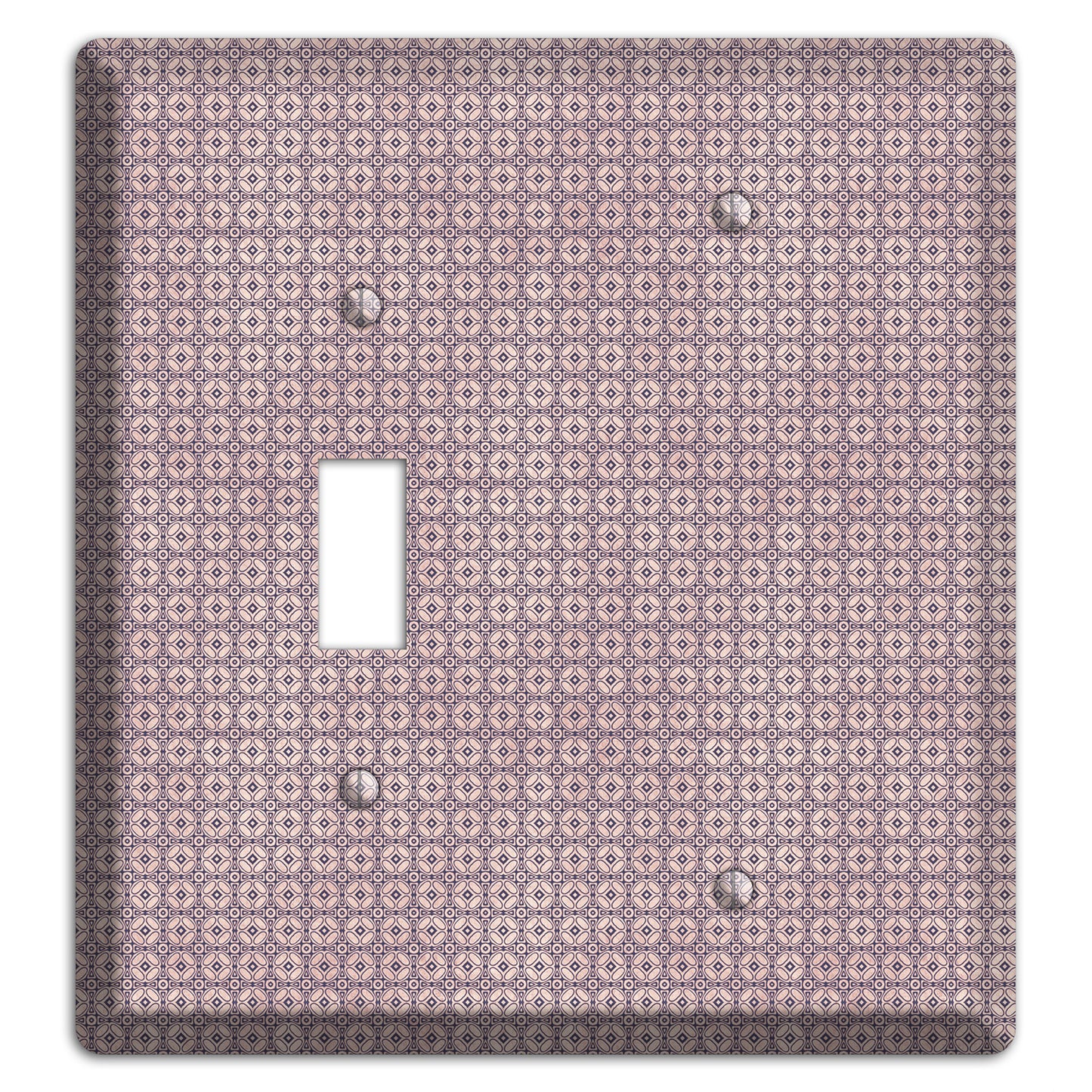 Multi Dusty Mauve Arabesque Toggle / Blank Wallplate