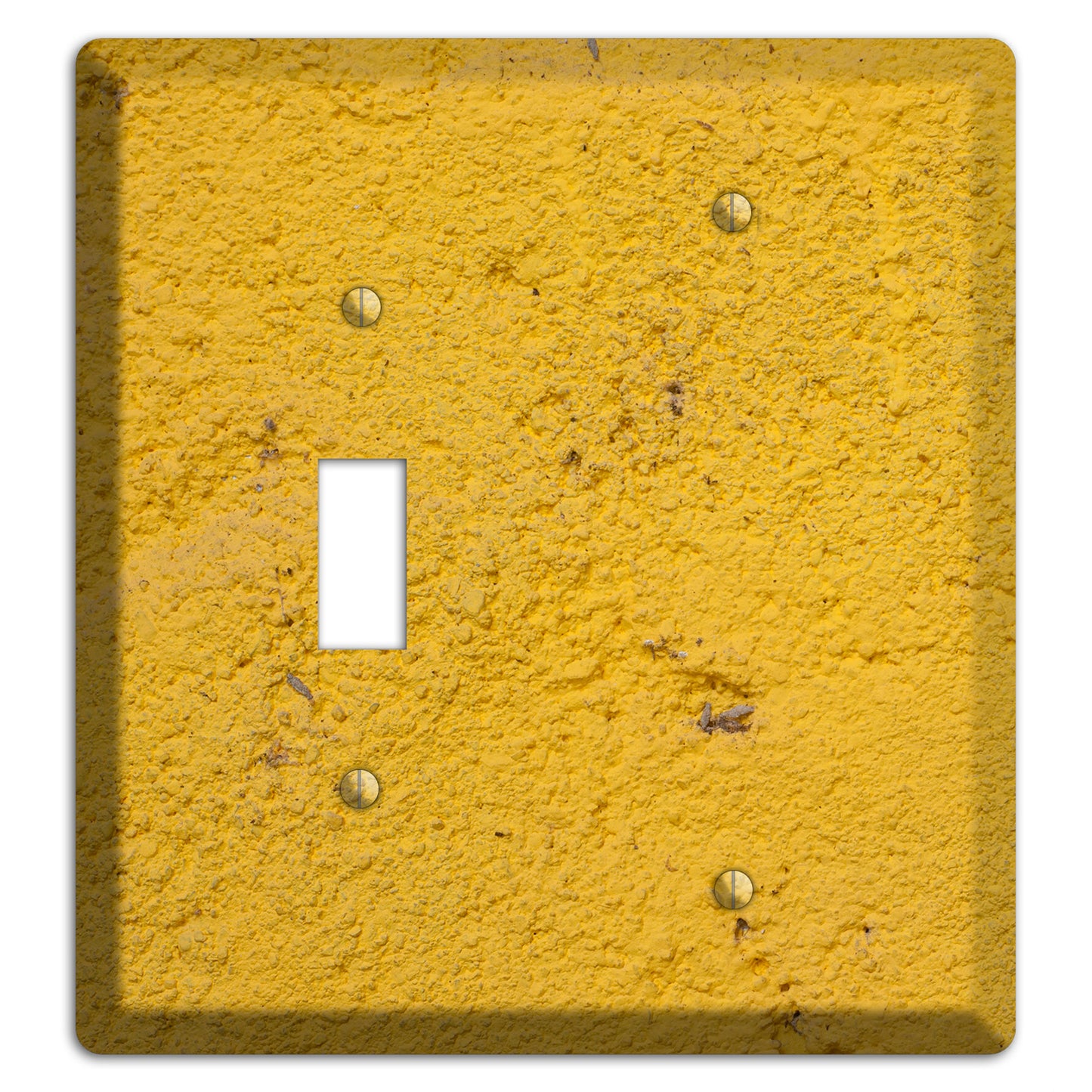 Yellow Concrete Toggle / Blank Wallplate