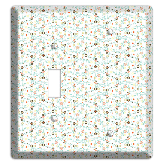 Small Cute Flowers Toggle / Blank Wallplate