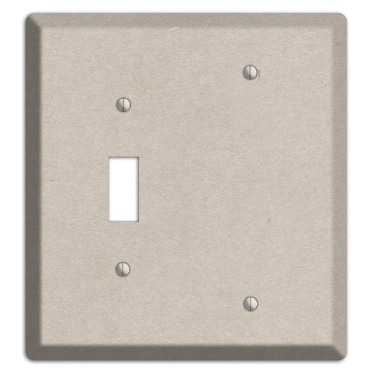 Bison Hide Kraft Toggle / Blank Wallplate