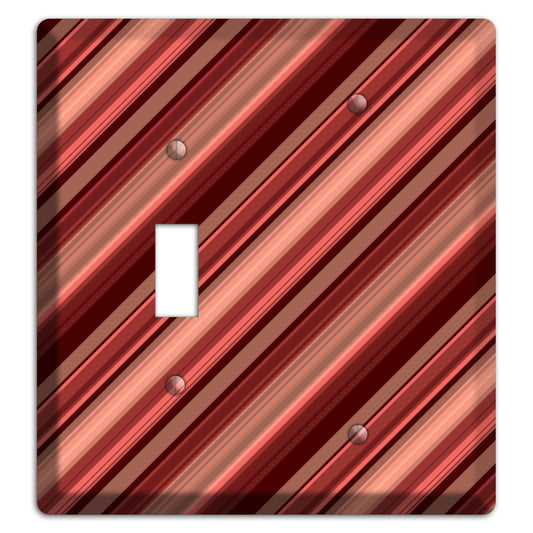 Red Stripes Toggle / Blank Wallplate