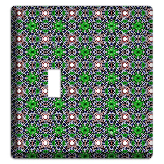 Green Foulard 4 Toggle / Blank Wallplate