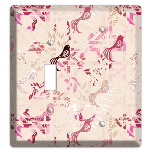 Floral Songbirds Toggle / Blank Wallplate