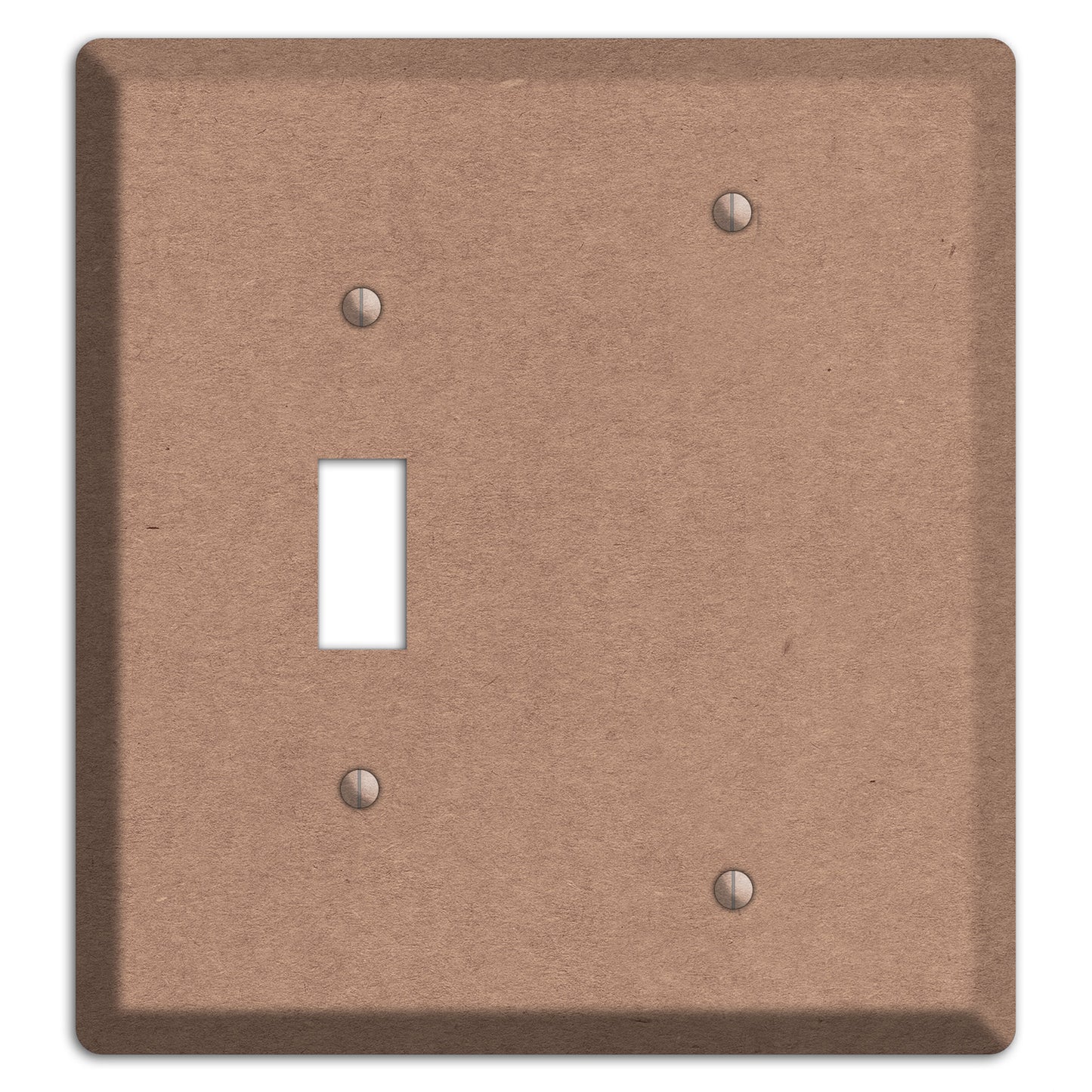 Pale Taupe Kraft Toggle / Blank Wallplate