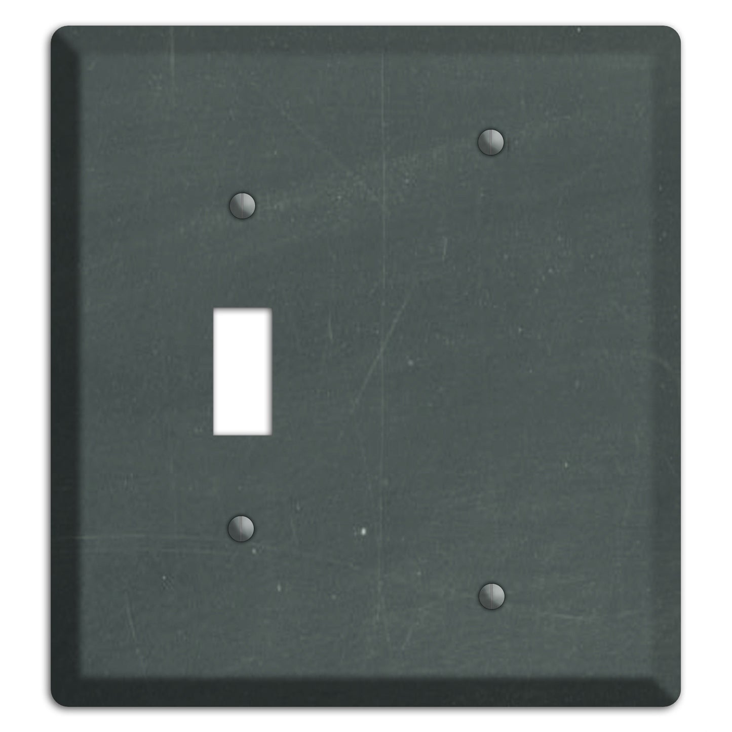 Chalk Dark Grey Toggle / Blank Wallplate