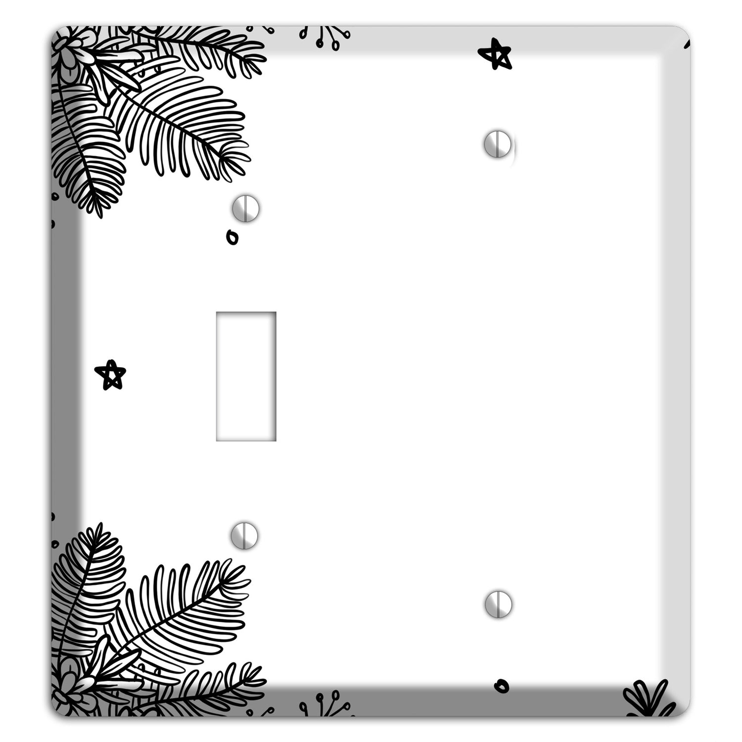 Cartoon Christmas 2 Toggle / Blank Wallplate