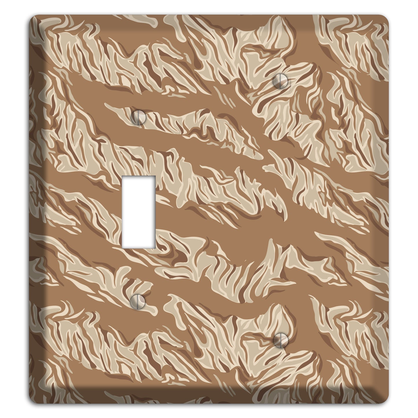 Desert Tiger Camo Toggle / Blank Wallplate