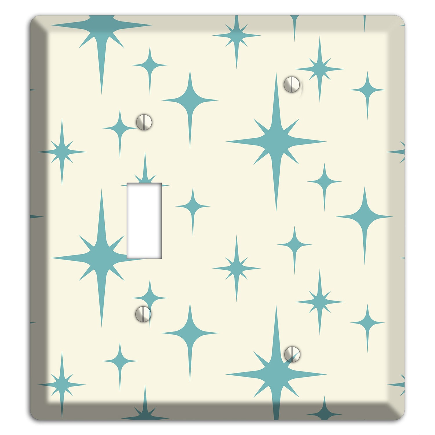 Yellow Atomic Star Toggle / Blank Wallplate