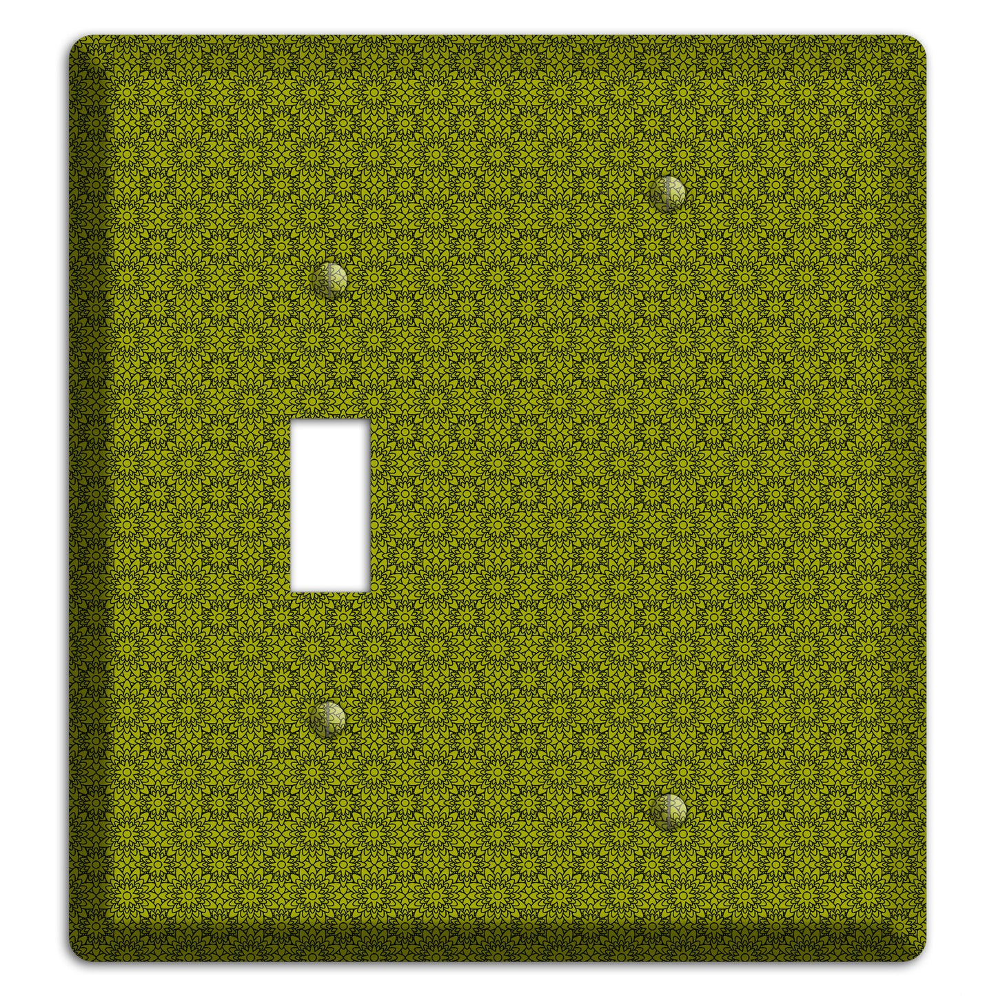 Multi Green Foulard Toggle / Blank Wallplate