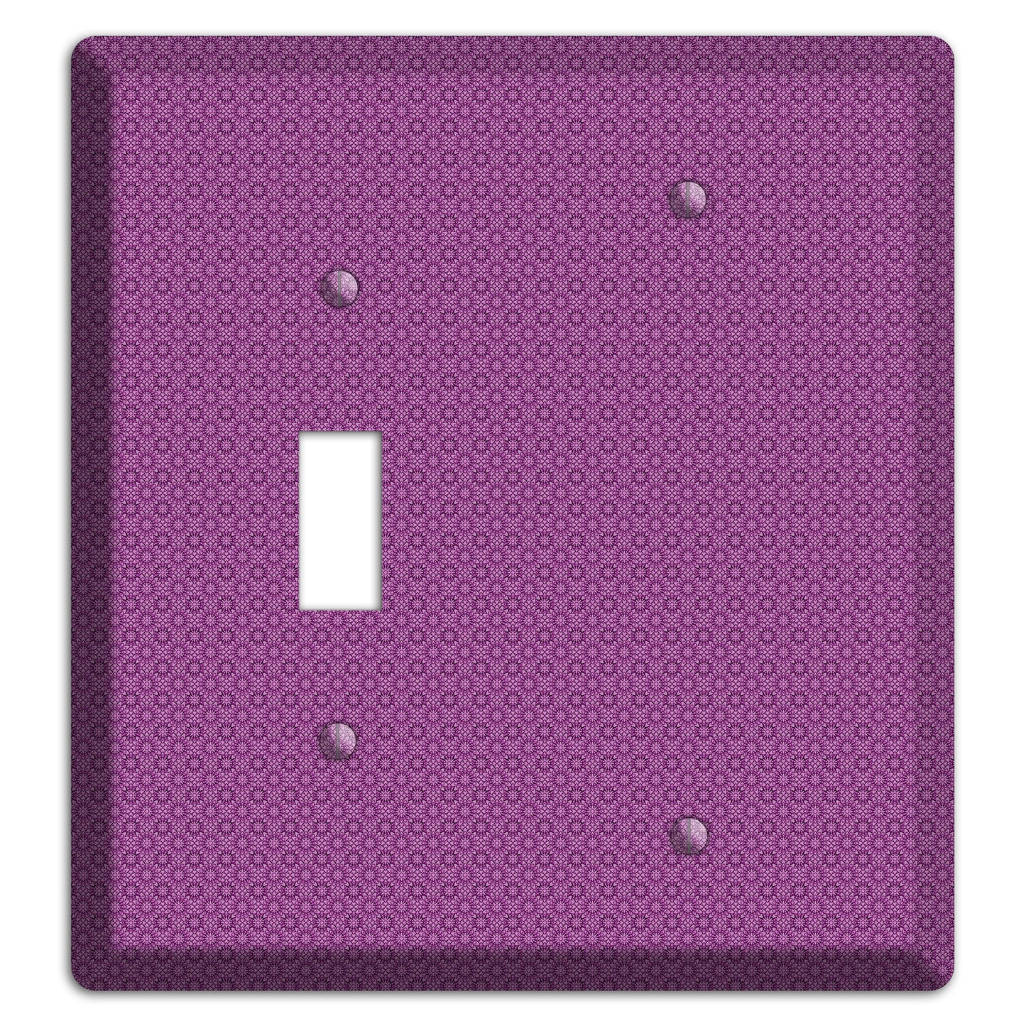 Multi Purple Foulard Toggle / Blank Wallplate