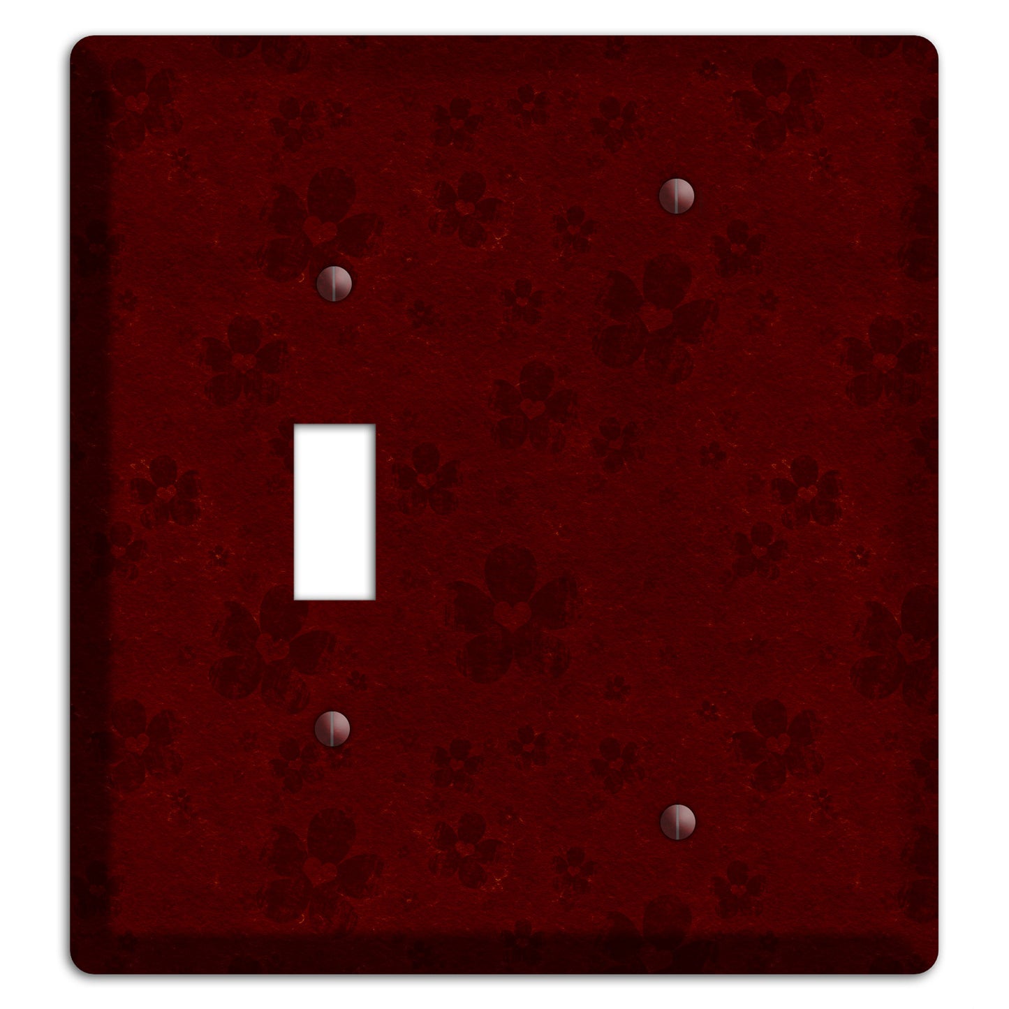 Maroon Grunge Suzani 2 Toggle / Blank Wallplate