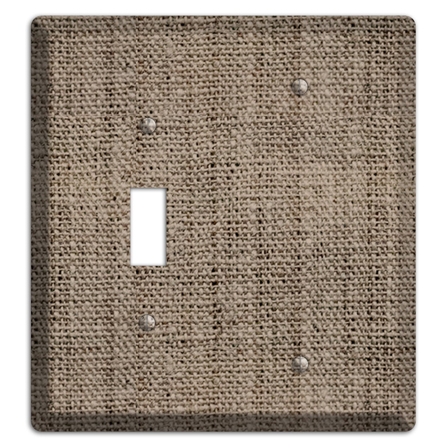 Sand Dune Burlap Toggle / Blank Wallplate