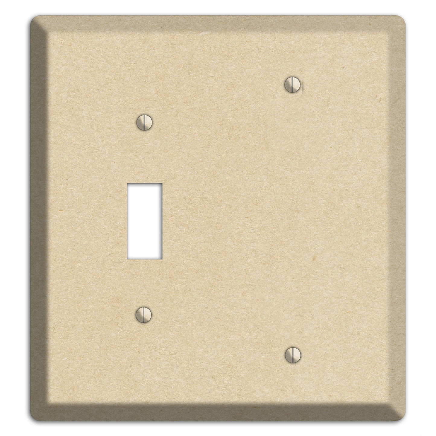 Double Pearl Lusta Kraft Toggle / Blank Wallplate